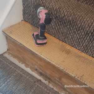 Photo of drill on stairs